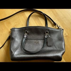 Coach silver/granite bag in mint condition. Only used a few times.